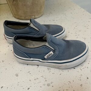 Toddler blue slip on vans size 11